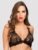 Lovehoney Love Me Lace Halter Bra Black