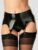 Rubber Girl Retro High Waisted Latex Garter Belt