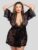 Lovehoney Plus Size Flaunt Me Floral Lace Robe