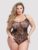 Lovehoney Plus Size Crotchless Lace Spaghetti Strap Teddy