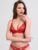 Lovehoney Flirty Underwired Plunge Bra Red