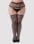 Lovehoney Plus Size Patterned Fishnet Garter Pantyhose