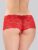 Lovehoney Red Crotchless Pearl Shorts