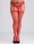 Lovehoney Plus Size Red Fishnet Lace Top Thigh High Stockings