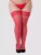 Lovehoney Plus Size Red Sheer Lace Top Thigh Highs