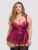 Lovehoney Plus Size Moonlight Wine Plunge Basque Set