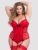 Lovehoney Plus Size Seduce Me Red Push-Up Crotchless Teddy