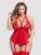 Lovehoney Plus Size Wild Romance Red Basque Set