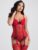 Lovehoney Red Lace Push-Up Basque Set