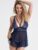 Lovehoney Late Night Liaison Blue Lace Babydoll Set