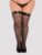 Lovehoney Plus Size PVC Top Fishnet Stockings