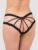 Lovehoney Black Lace Cage-Back Crotchless Panties