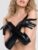 Lovehoney Fierce Black Wet Look Elbow-Length Gloves