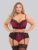 Lovehoney Plus Size Boudoir Belle Cherry Push-Up Longline Bra Set