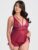 Lovehoney Late Night Liaison Wine Lace Babydoll Set