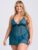 Lovehoney Plus Size Barely There Sheer Green Babydoll Set