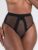 Lovehoney Black High-Waisted Fishnet Thong