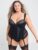 Lovehoney Plus Size Treasure Me Black Basque Set