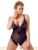 Cottelli Plus Size Black Lace Crotchless Teddy