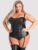 Lovehoney Plus Size Fierce Leather-Look Basque Set