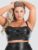 Lovehoney Plus Size Fierce Leather-Look Longline Bra