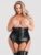 Lovehoney Plus Size Fierce Wet Look Underbust Bustier Set