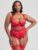 Lovehoney Plus Size Treasure Me Red Push-Up Bra Set