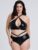 Fifty Shades of Grey Captivate Plus Size Wet Look Crotchless Bra Set