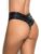 Mapale Wet Look High-Waisted Ruched Wet Look Thong