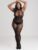 Lovehoney Plus Size Lace and Fishnet Crotchless Basque Bodystocking