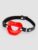 DOMINIX Deluxe Silicone Open Mouth Red Lip Gag 1.5-Inches Diameter