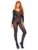 Leg Avenue Black Sheer Long Sleeve Crotchless Bodystocking