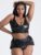 Lovehoney Plus Size Fierce Diva Faux Leather Lace-Up Crotchless Bra Set