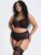 Lovehoney Plus Size Twilight Rose Black Lace Bra Set