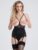 Lovehoney Hourglass Black Smoothing Open-Cup Crotchless Teddy