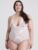 Lovehoney Plus Size Peek-a-Boo White Lace Teddy