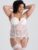 Lovehoney Plus Size Vintage Bliss Ivory Lace Open-Back Basque Set