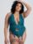 Lovehoney Plus Size Mindful Forest Green Recycled Lace Bustier Set