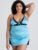 Lovehoney Plus Size Turquoise Satin and Lace Chemise Set