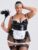 Lovehoney Fantasy Plus Size Deluxe Wet Look French Maid Costume