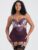 Lovehoney Plus Size Boudoir Belle Plum Cut-Out Chemise Set