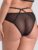 Lovehoney Black Sheer Mesh Brazilian Panties