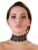 Cottelli Black Lace Rhinestone Choker