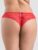 Lovehoney Love Me Red Lace Crotchless Brazilian Panties