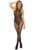 Dreamgirl Crotchless Fishnet Striped Halterneck Bodystocking