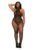 Dreamgirl Plus Size Crotchless Fishnet Striped Halterneck Bodystocking