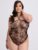 Lovehoney Plus Size Treasure Chest Black Lace Crotchless Teddy