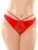 Fantasy Lingerie Plus Size Bottoms Up Red Open Back Diamond Thong