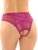 Fantasy Lingerie Bottoms Up Pink Daisy Lace Crotchless Panties