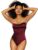 Dreamgirl Red Stretch Satin Cowl Neck Teddy